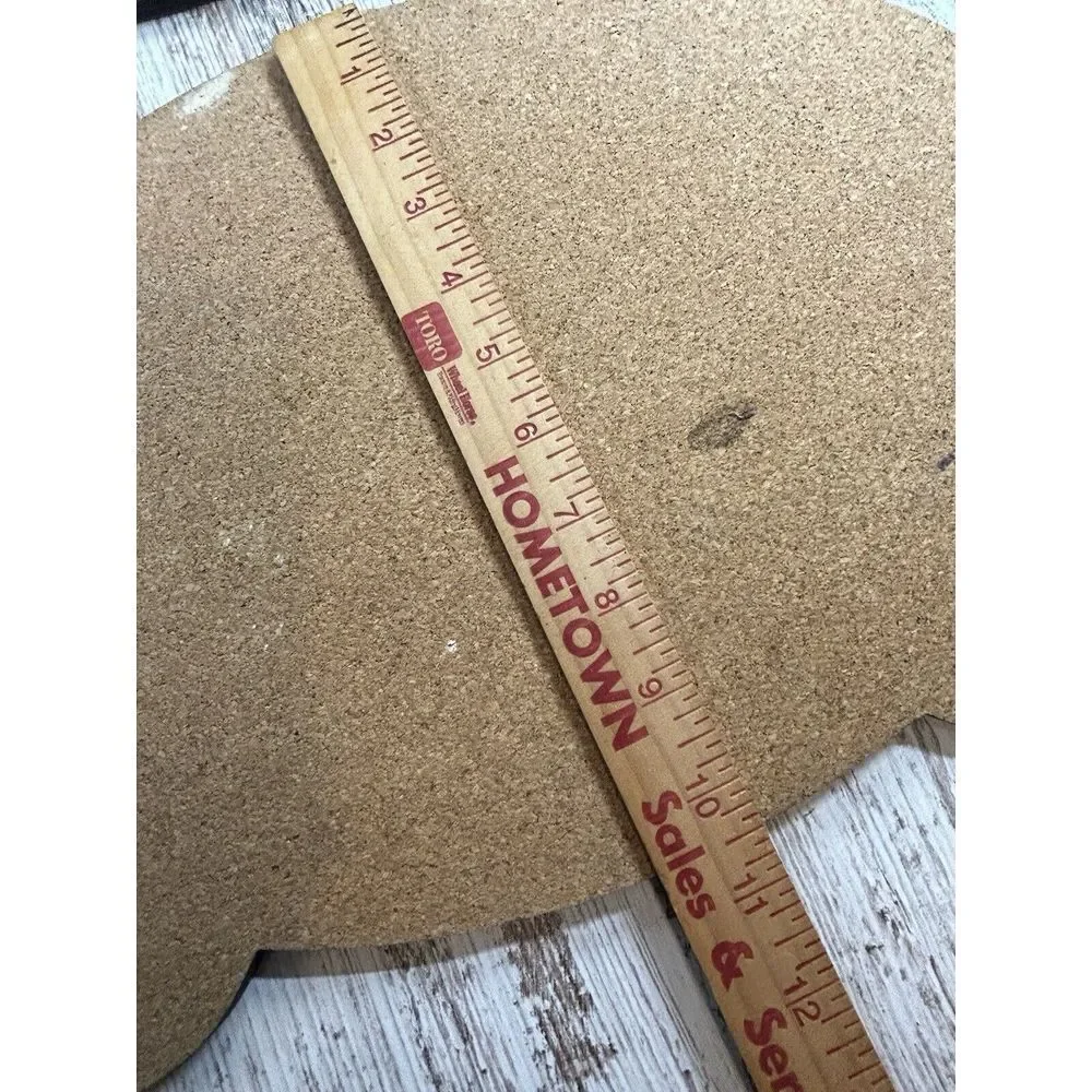 Vintage Harley Davidson Wooden/Cork Sign - No‎ Hanging Hardware Set Of Two (2)